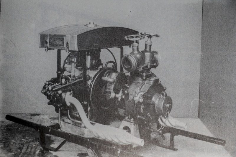 Die neue Benzinmotorspritze.