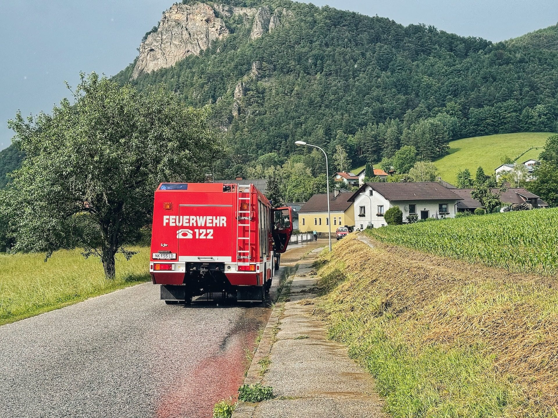 Überflutung nach Regenfällen
