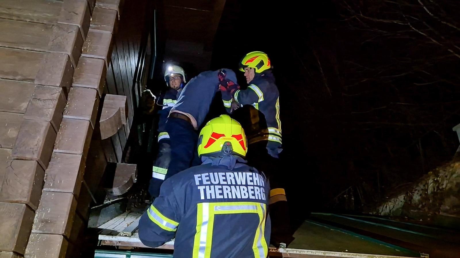 Zimmerbrand mit Menschenrettung
